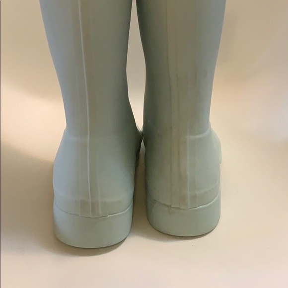 Hunter boots tall pale mint sz 9 - Picture 4 of 6